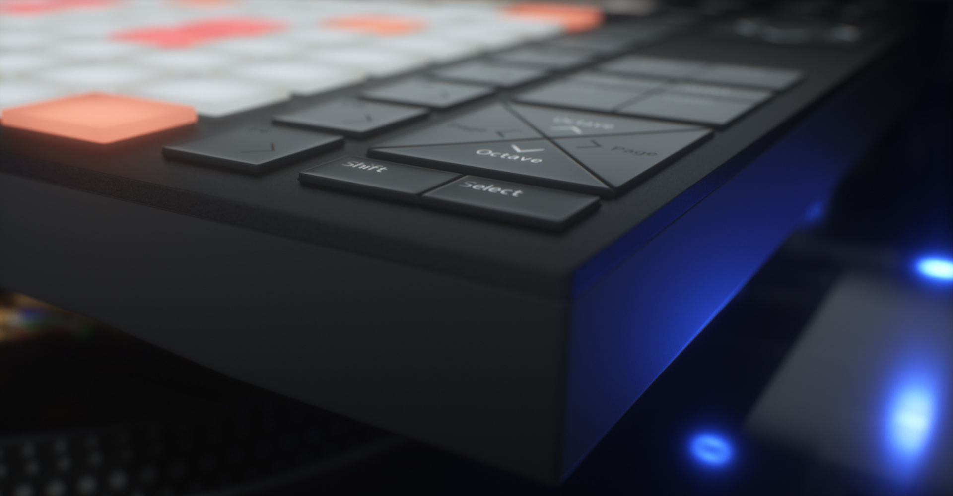 Ableton Push 2 Midi Controller Low-poly 3D model_29