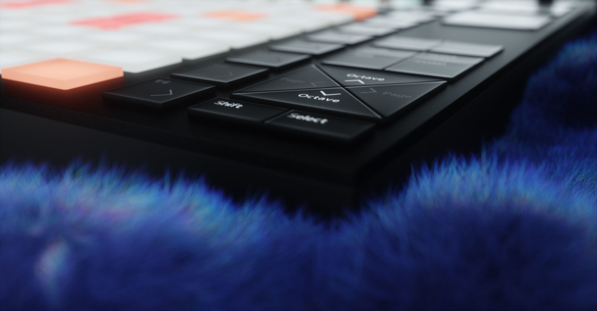 Ableton Push 2 Midi Controller Low-poly 3D model_28