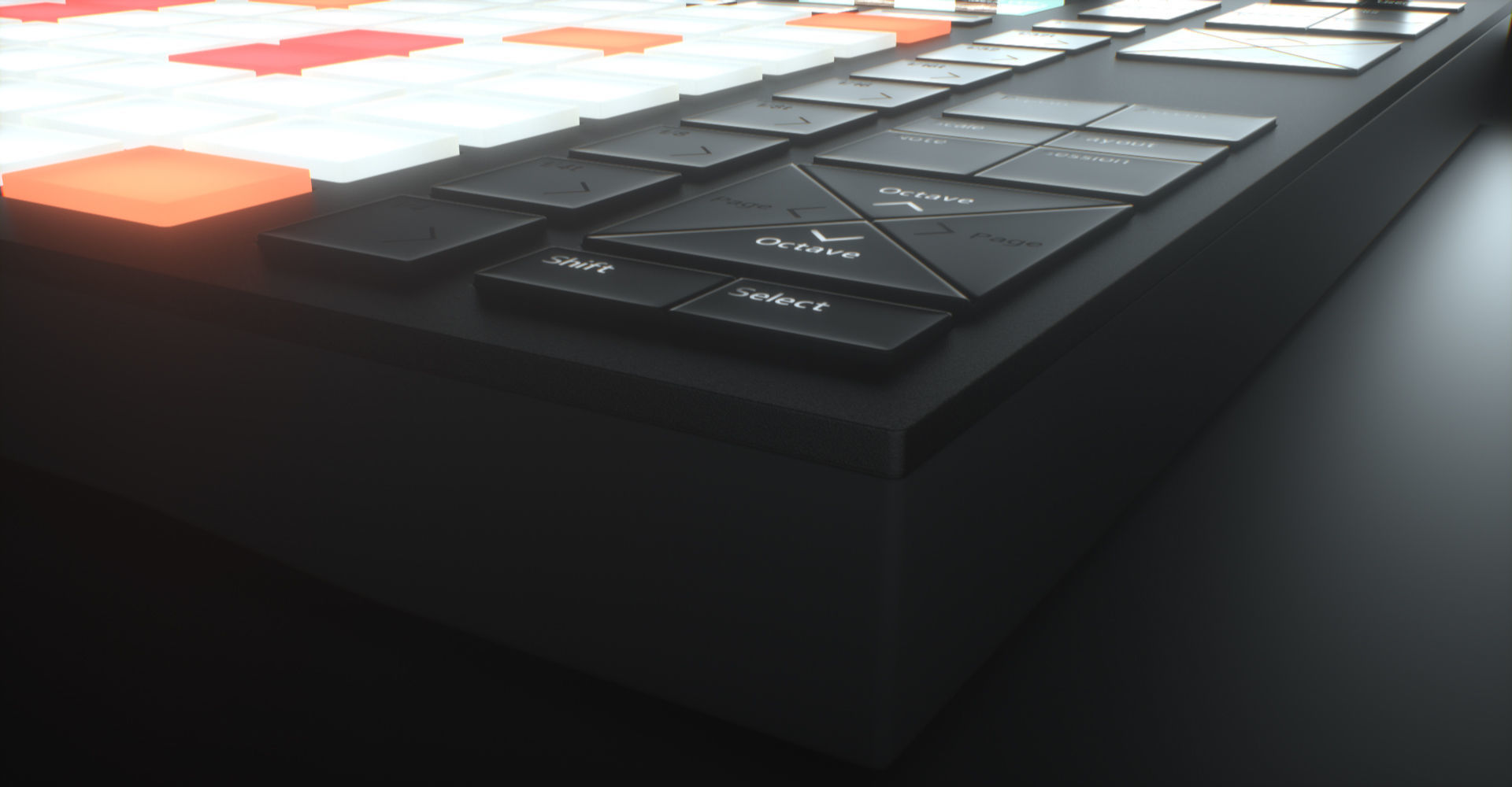 Ableton Push 2 Midi Controller Low-poly 3D model_30