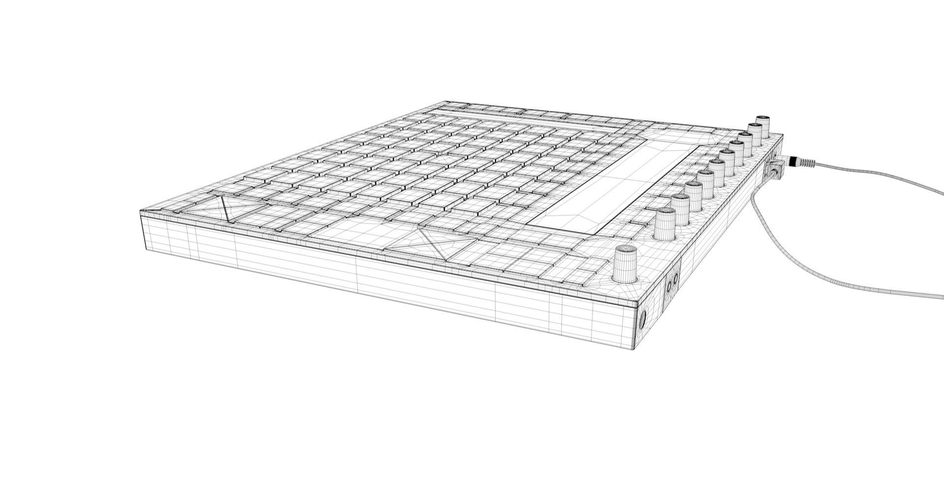 Ableton Push 2 Midi Controller Low-poly 3D model_21