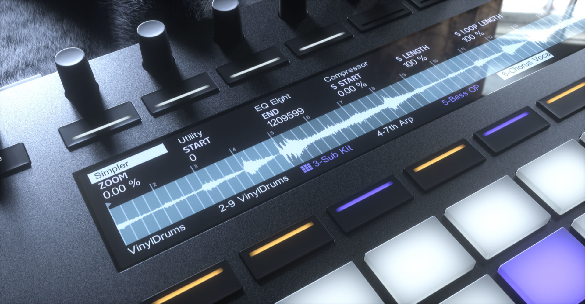 Ableton Push 2 Midi Controller Low-poly 3D model_24