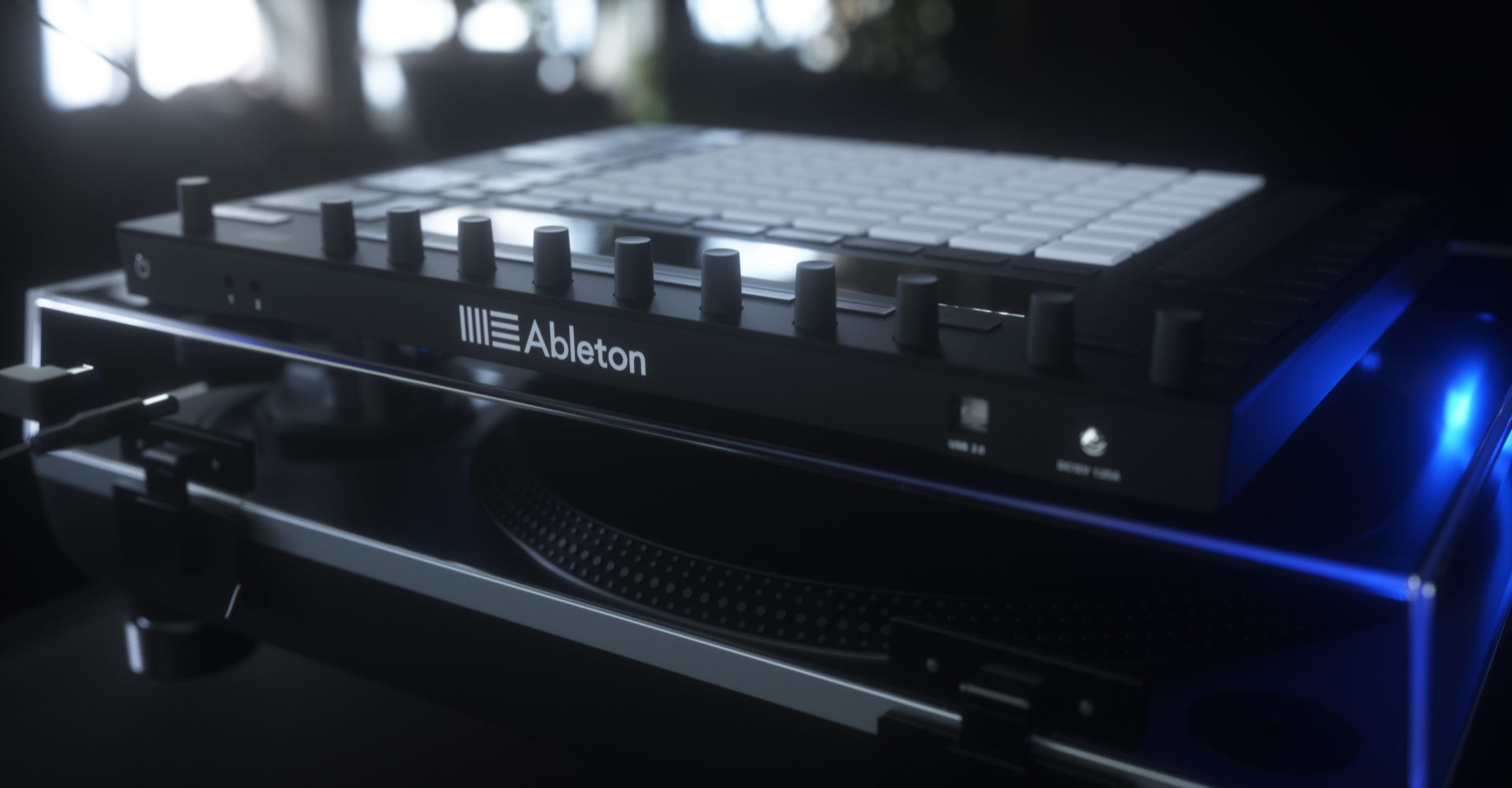 Ableton Push 2 Midi Controller Low-poly 3D model_13