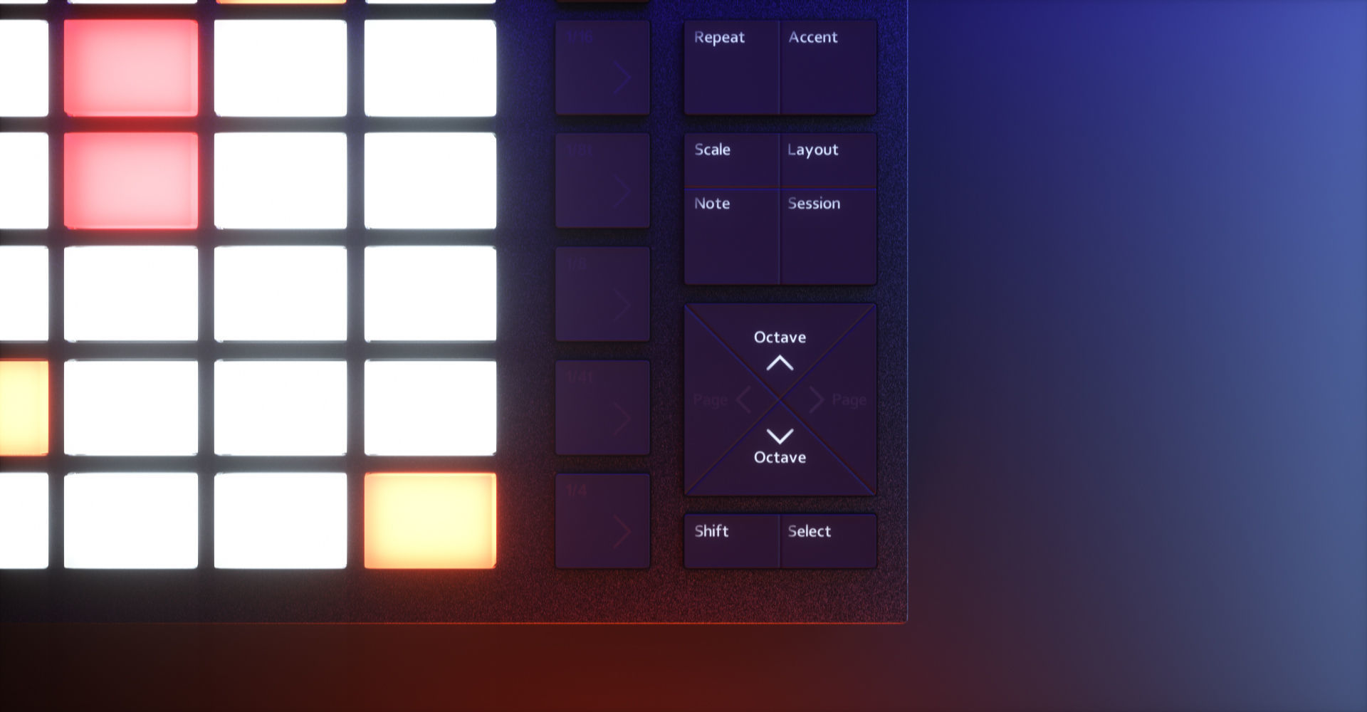 Ableton Push 2 Midi Controller Low-poly 3D model_35