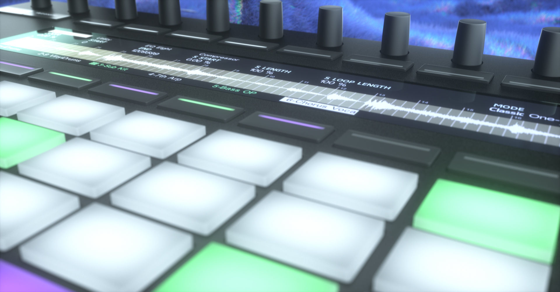 Ableton Push 2 Midi Controller Low-poly 3D model_26