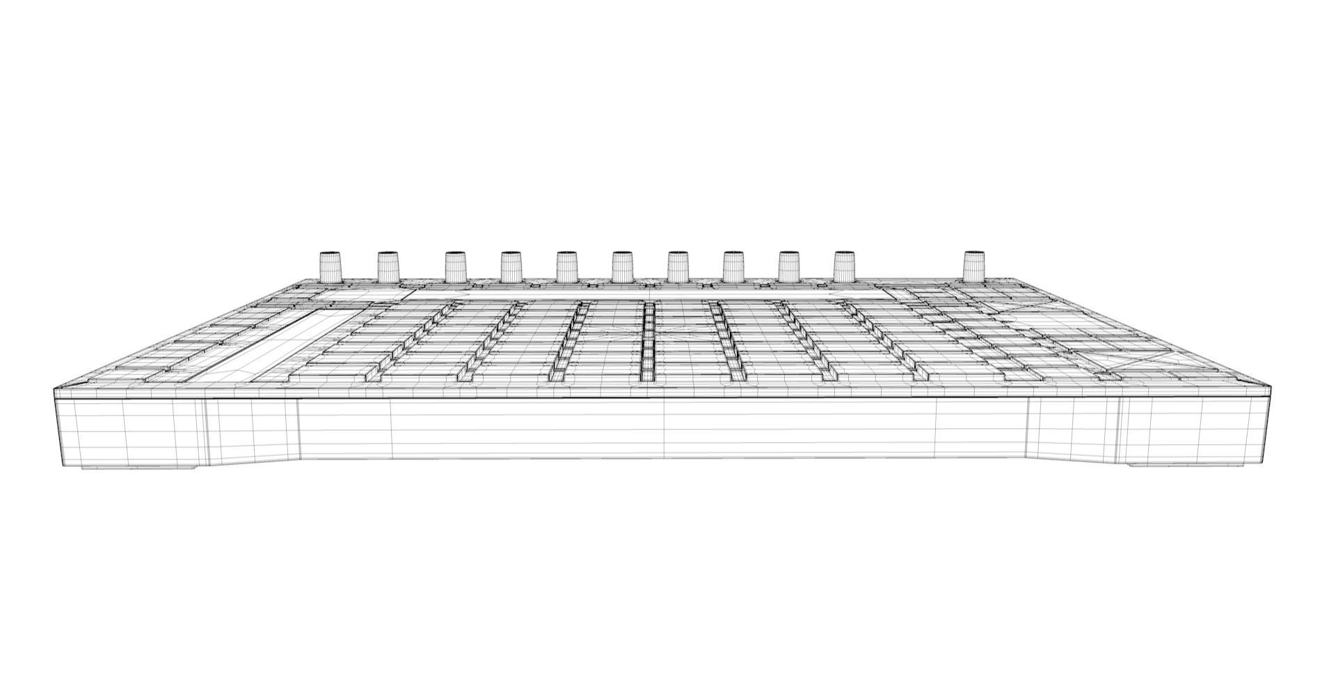 Ableton Push 2 Midi Controller Low-poly 3D model_12