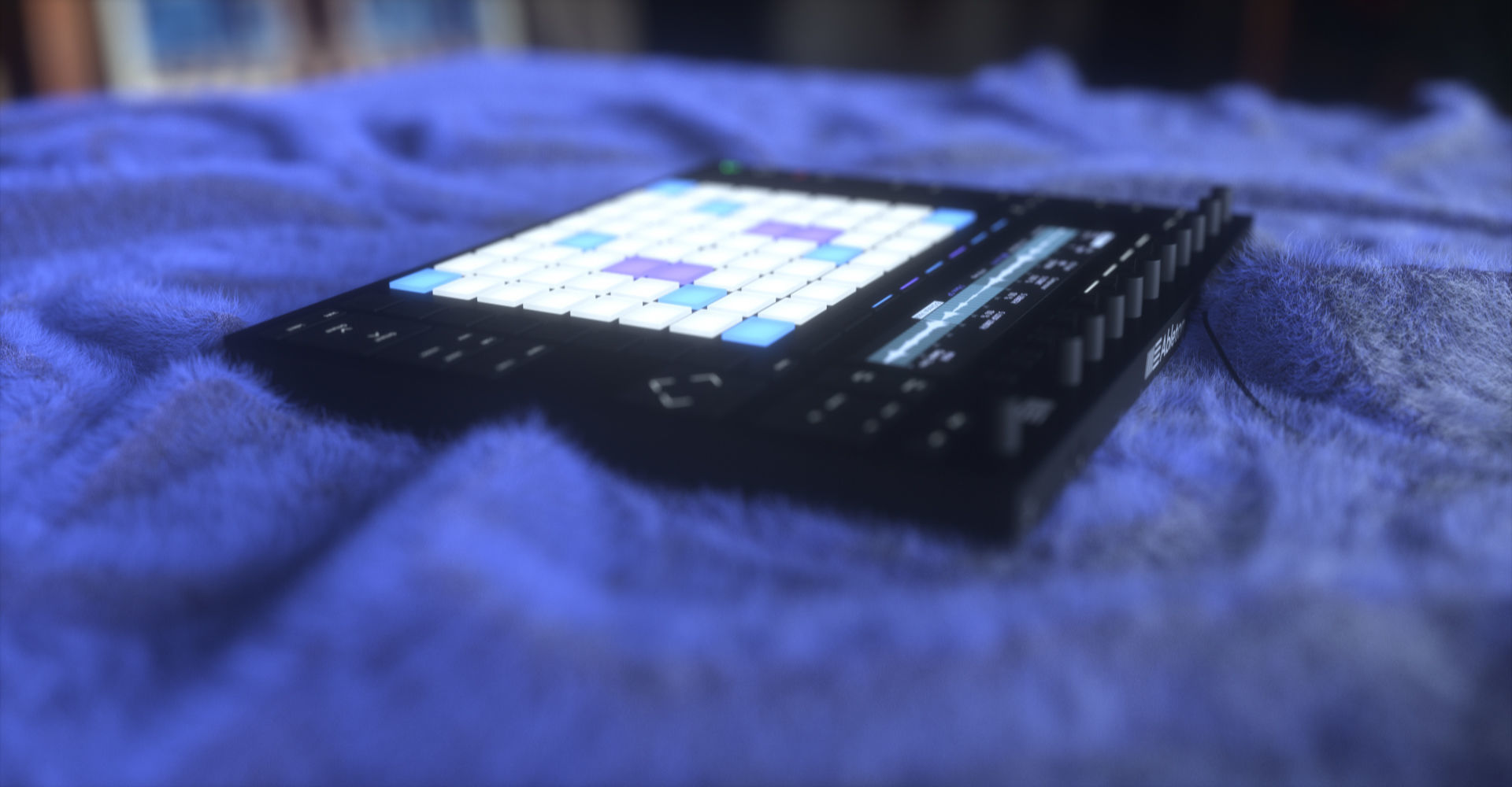 Ableton Push 2 Midi Controller Low-poly 3D model_18