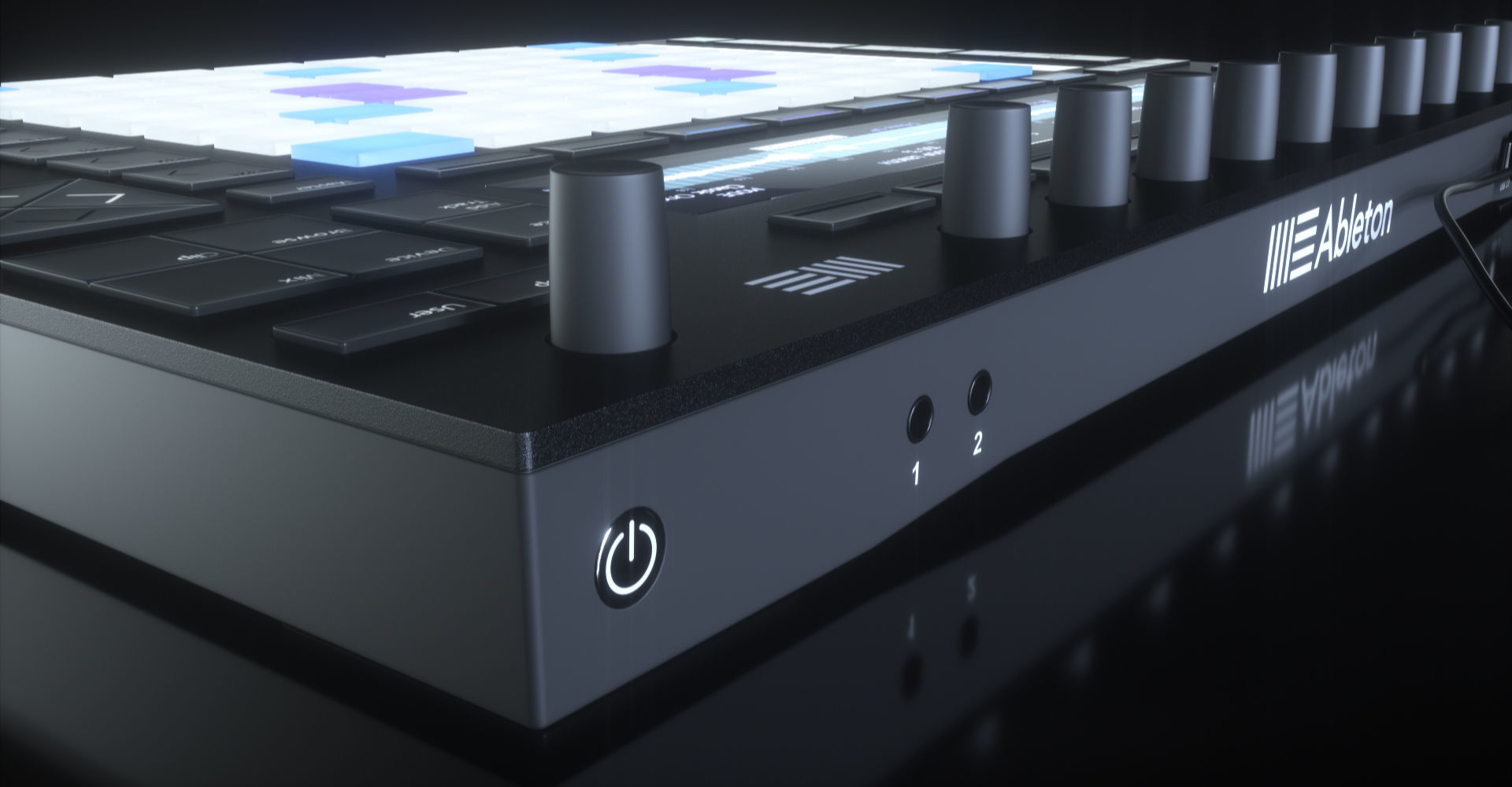 Ableton Push 2 Midi Controller Low-poly 3D model_17