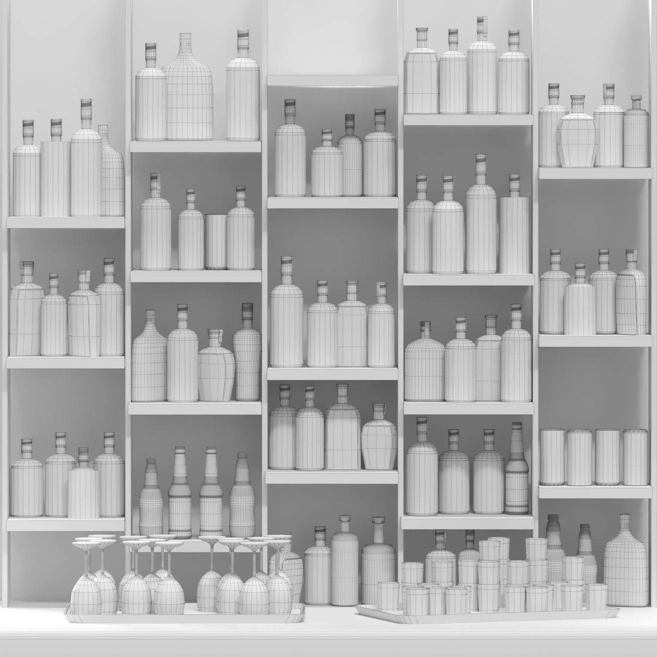 Large bar 6 Alcohol 3D model_1