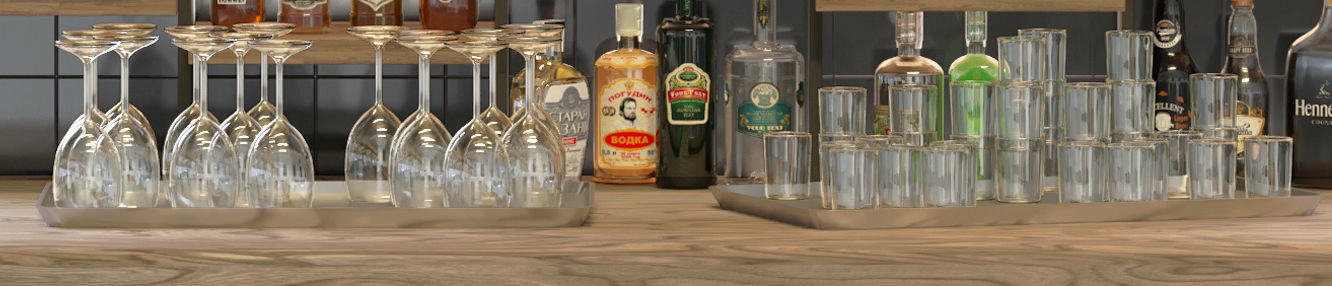 Large bar 6 Alcohol 3D model_4