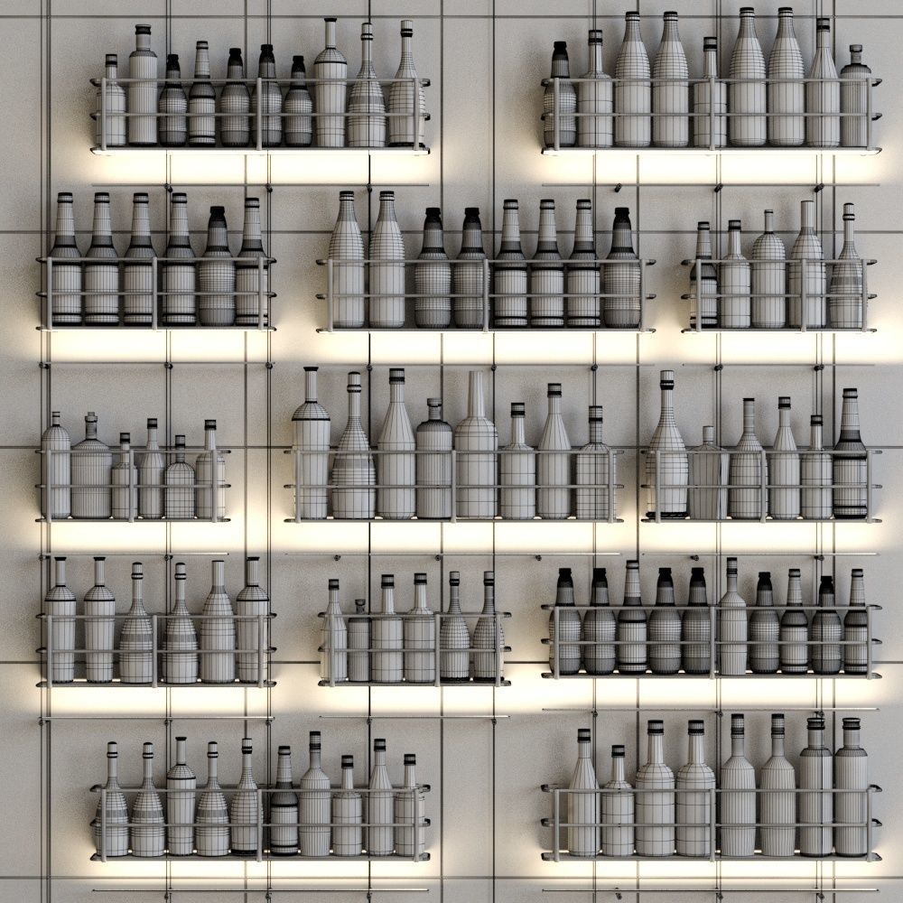 Large bar 7 Alcohol 3D model_1