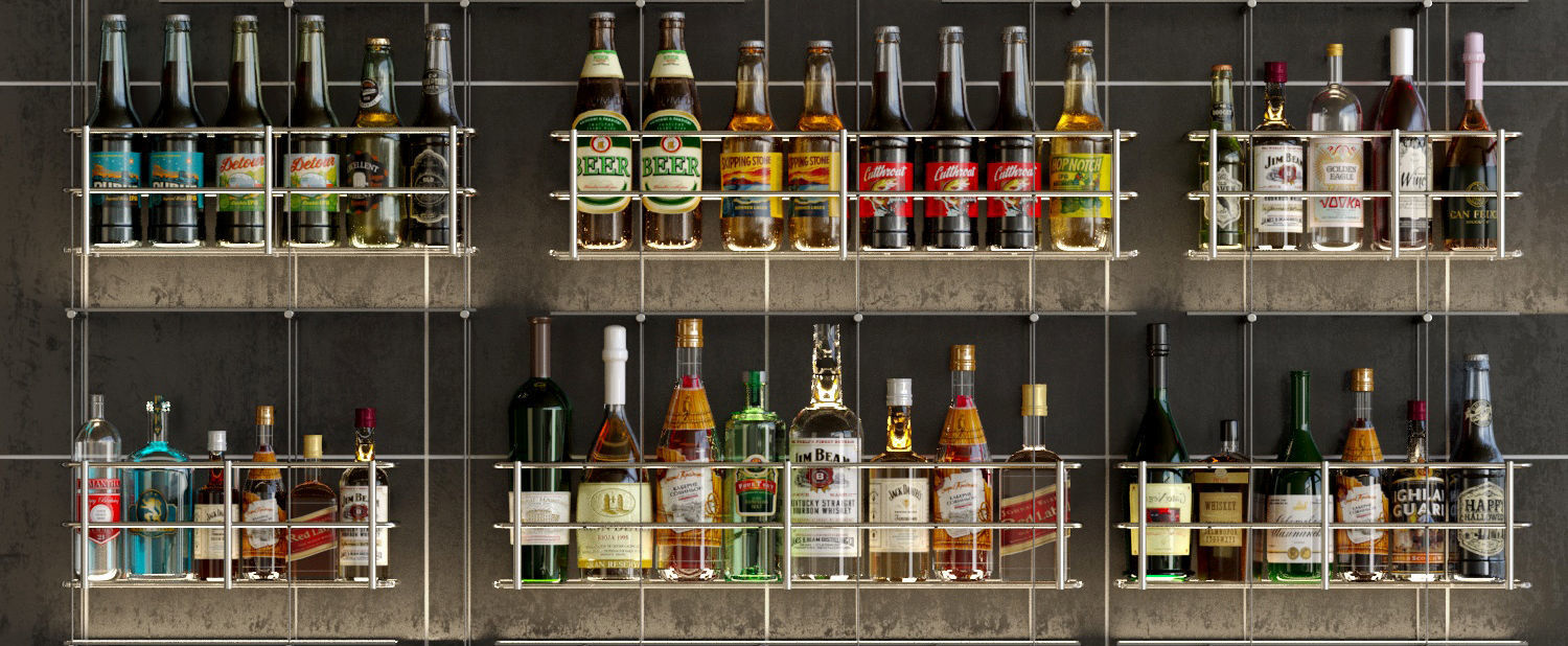 Large bar 7 Alcohol 3D model_3