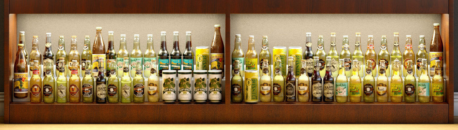 Big bar 8 Alcohol 3D model_4