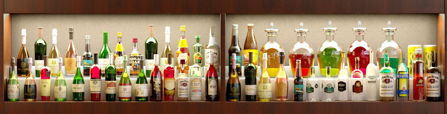 Big bar 8 Alcohol 3D model_3