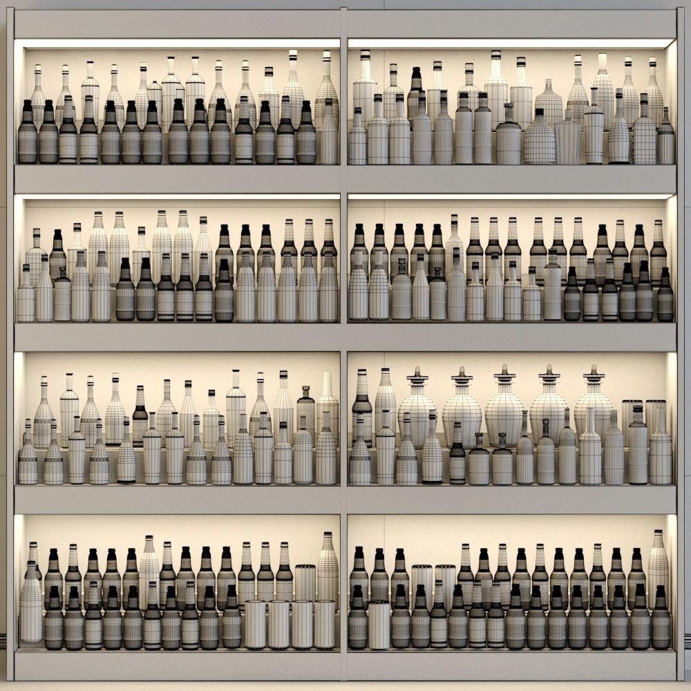 Big bar 8 Alcohol 3D model_1