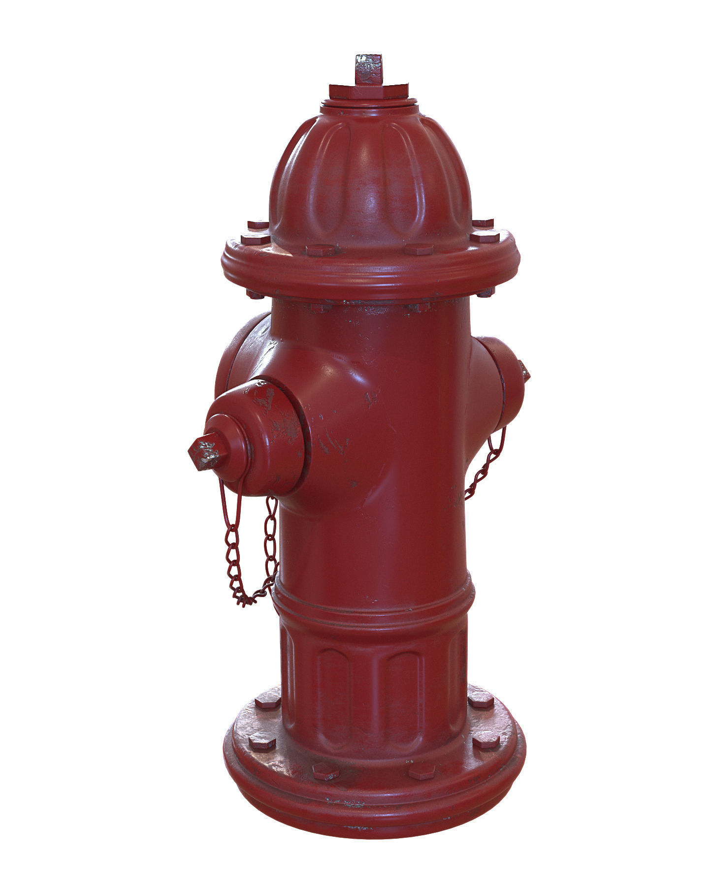 Hydrant fire Low-poly 3D model_2