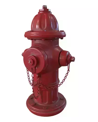 Hydrant fire Low-poly 3D model