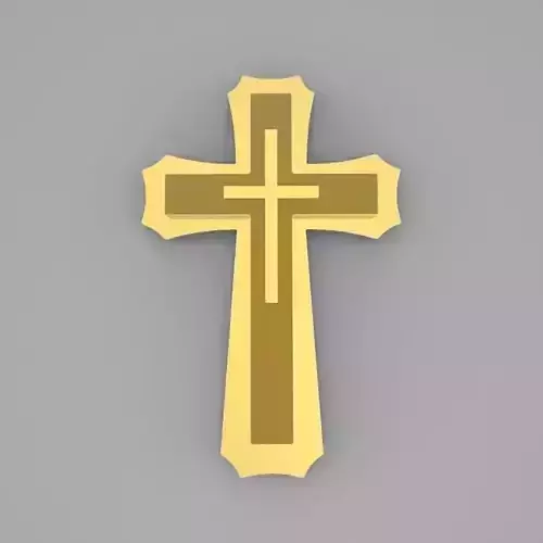 massive simple male cross 3D print model