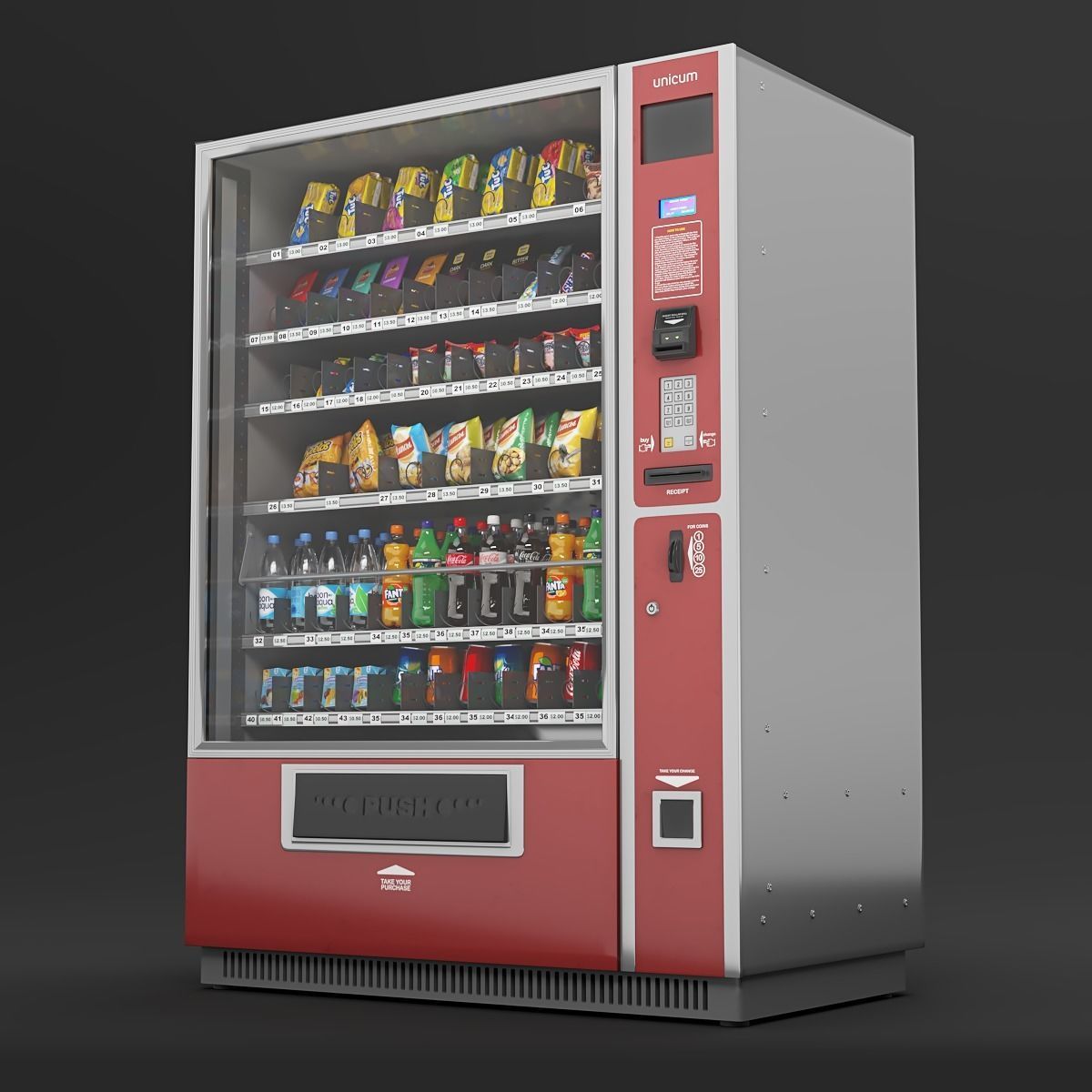 Vending machine 3D model_2
