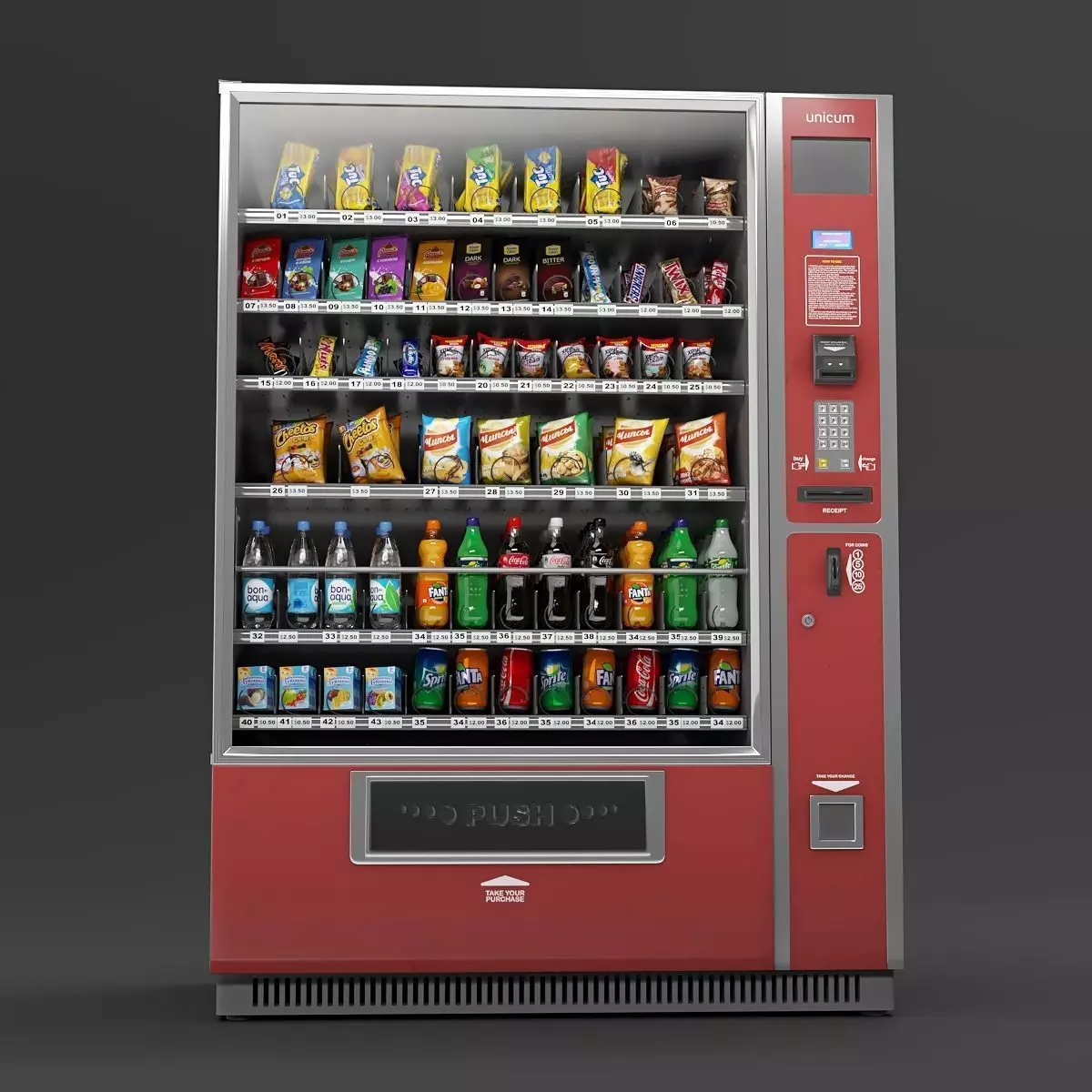 Vending machine 3D model_0