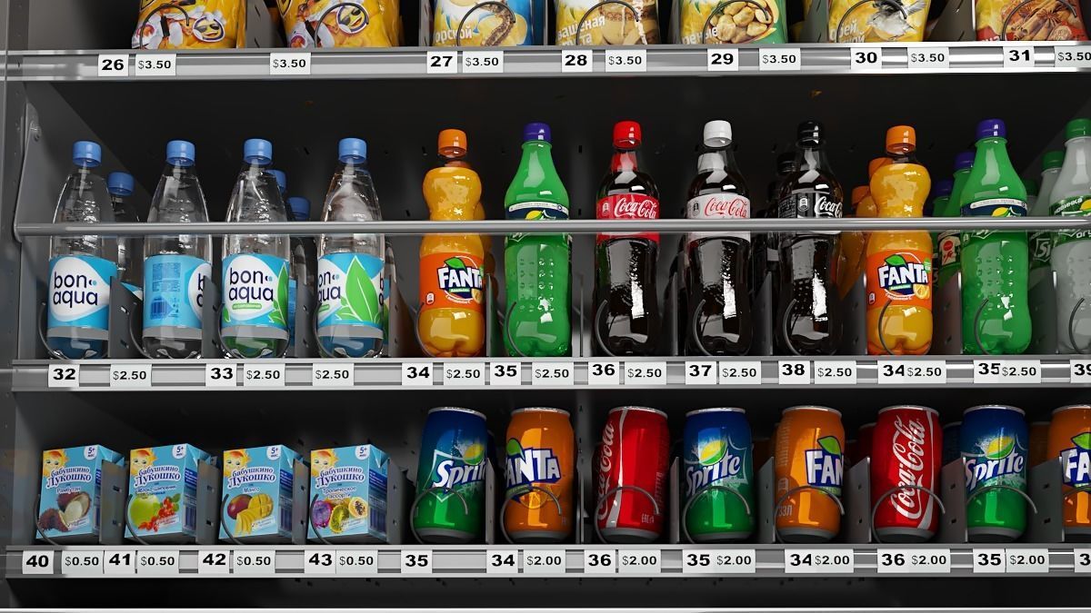 Vending machine 3D model_4