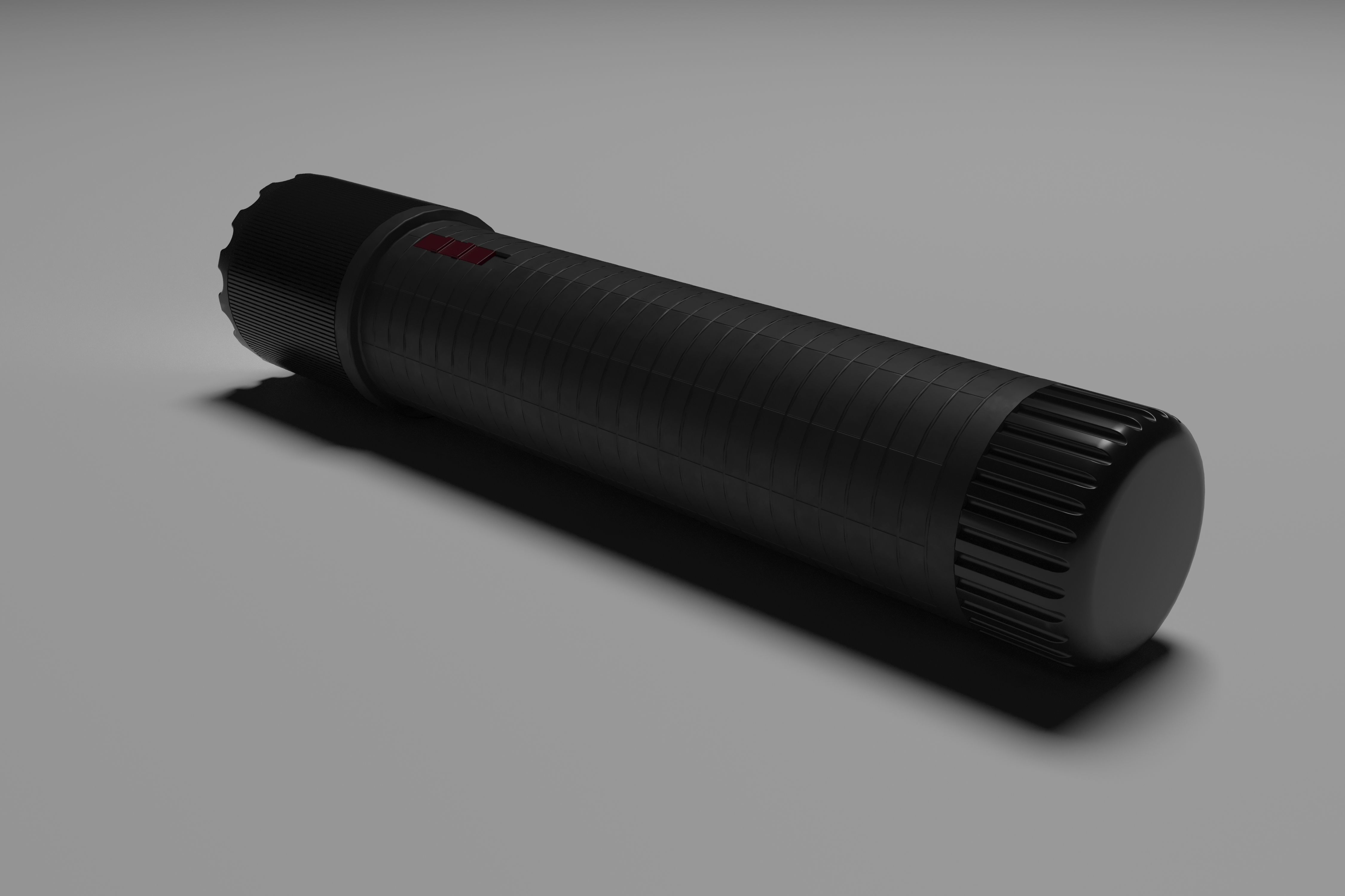 Compact Flashlight 3D model_5