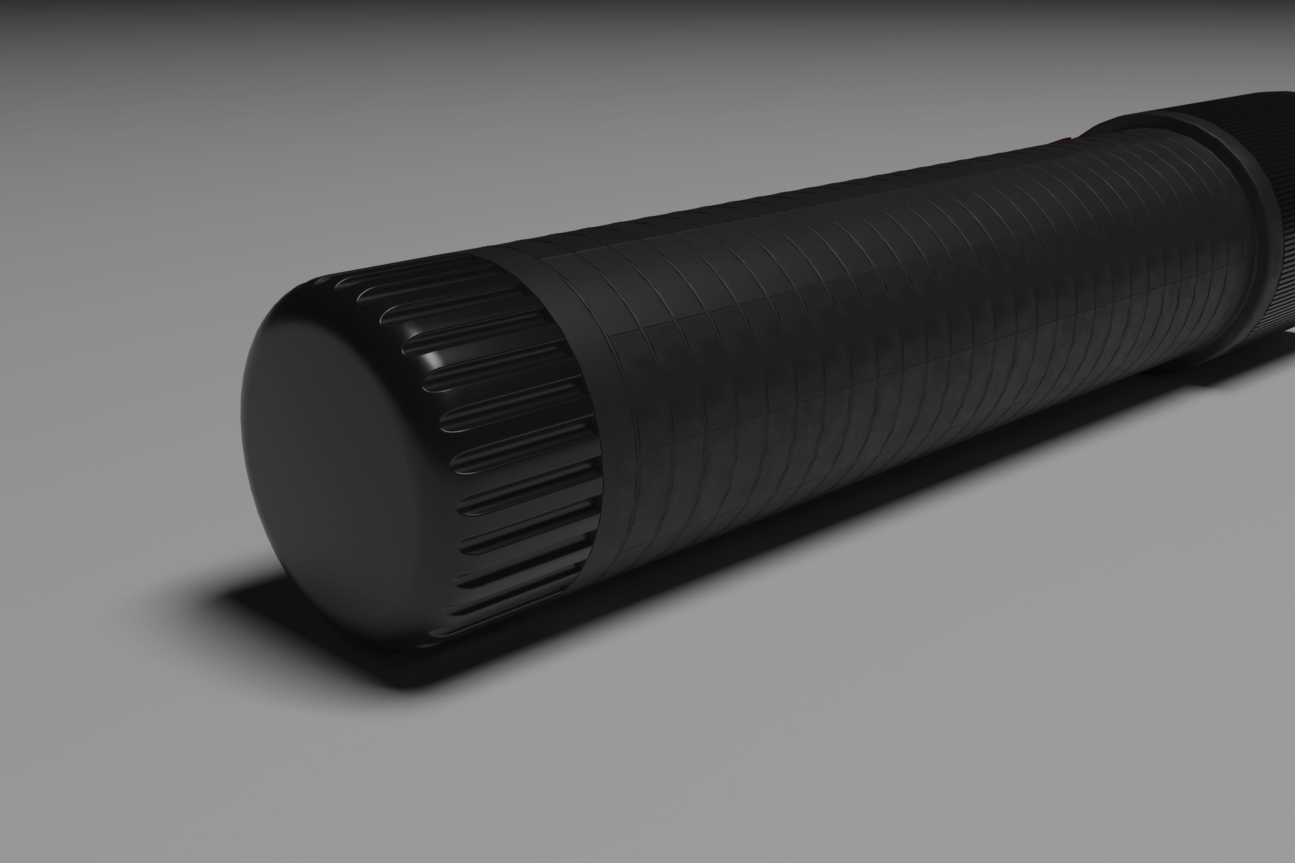 Compact Flashlight 3D model_4