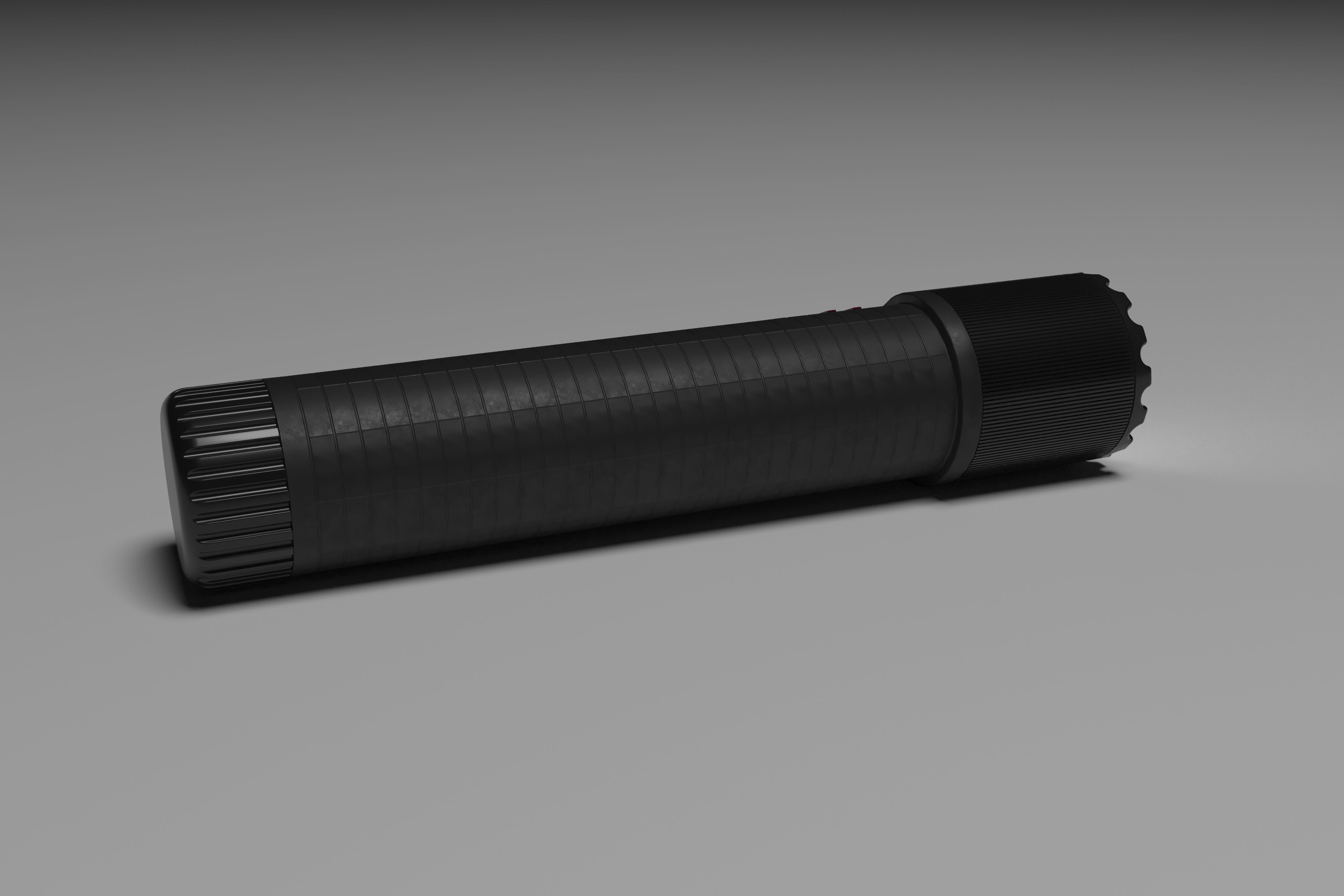 Compact Flashlight 3D model_3