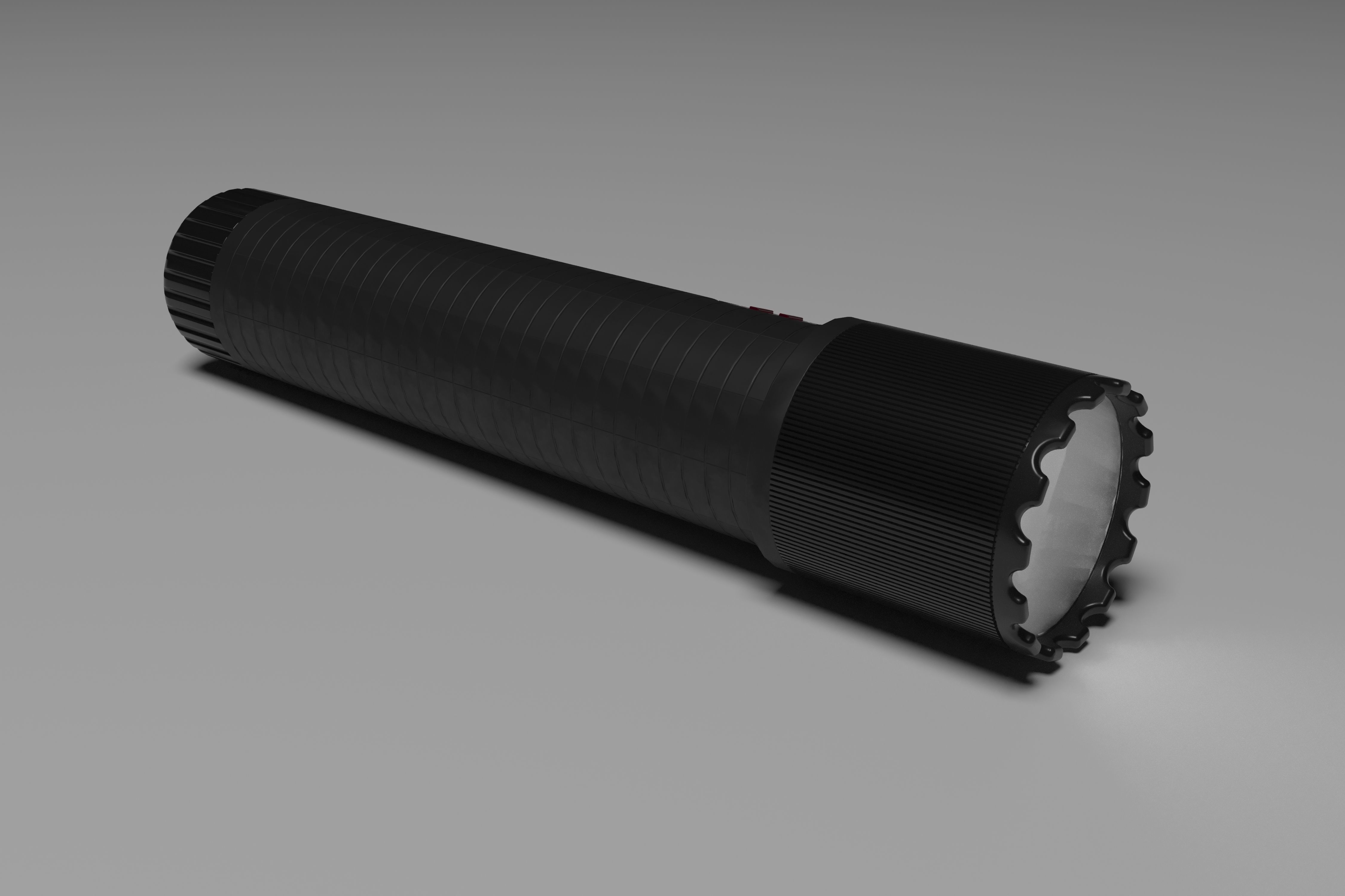 Compact Flashlight 3D model_2
