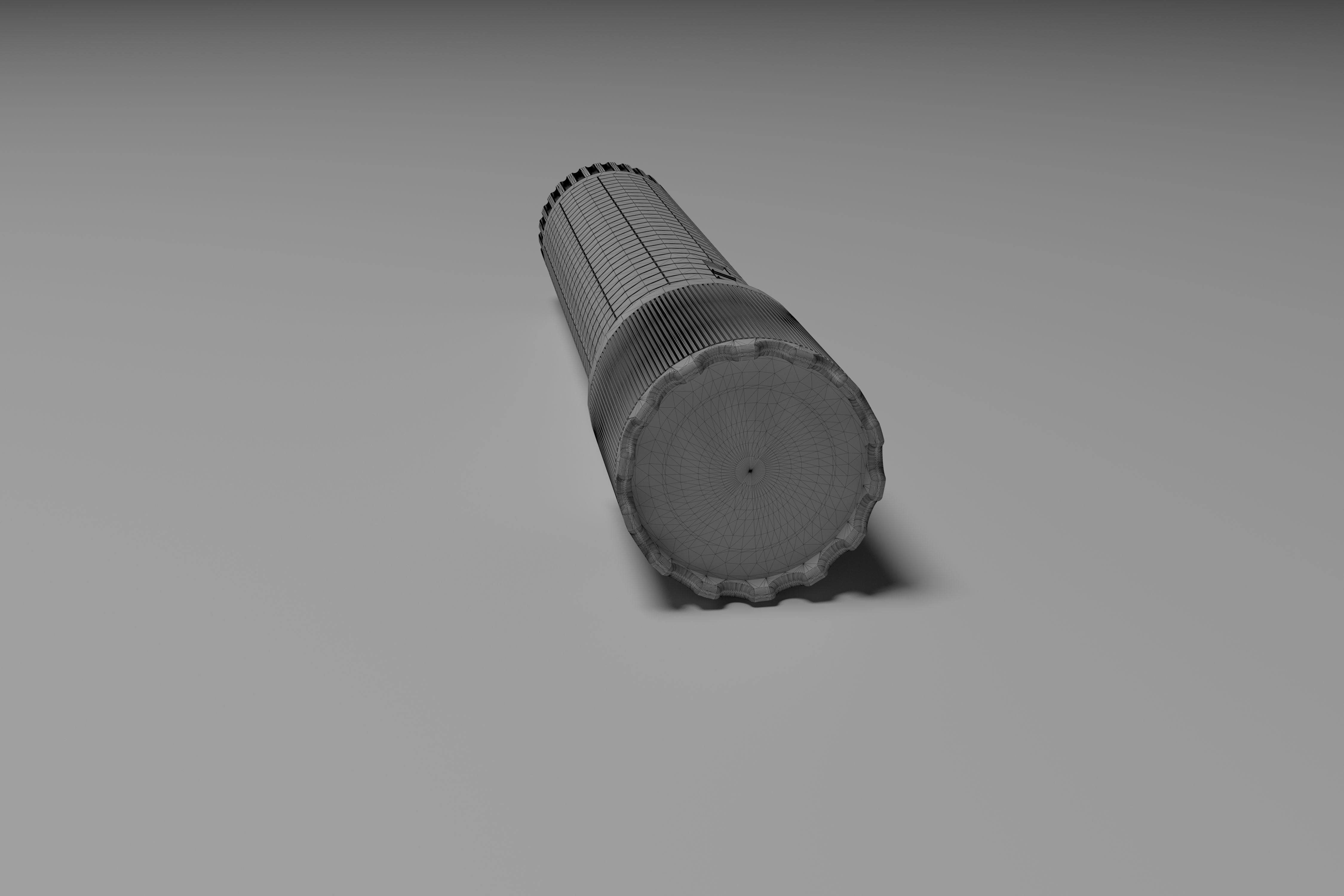 Compact Flashlight 3D model_10