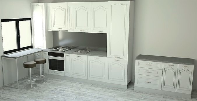 Classic Kitchen 5 3D model