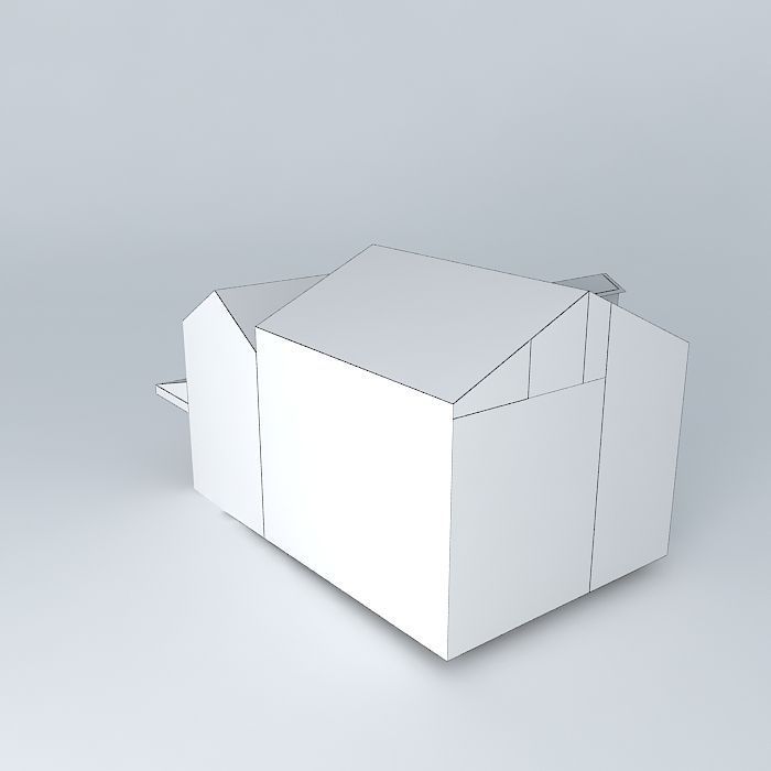 Viroflay Bakery in the city center Free 3D model_4