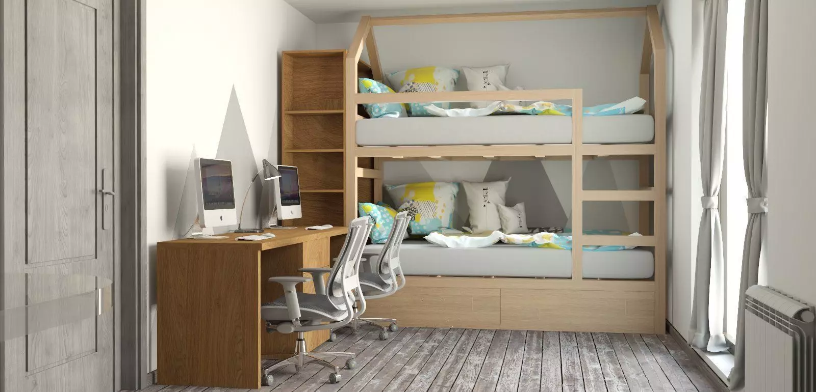 Kids Bedroom 3D model_0