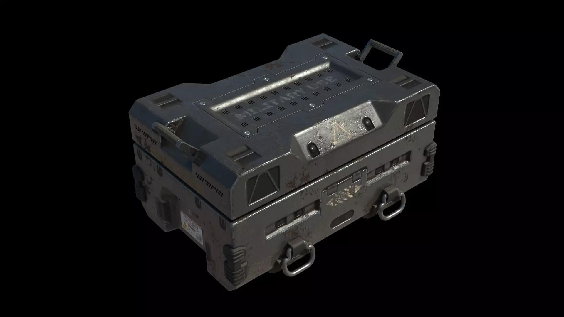 Crate ammo box in apocalypse 3D model_0