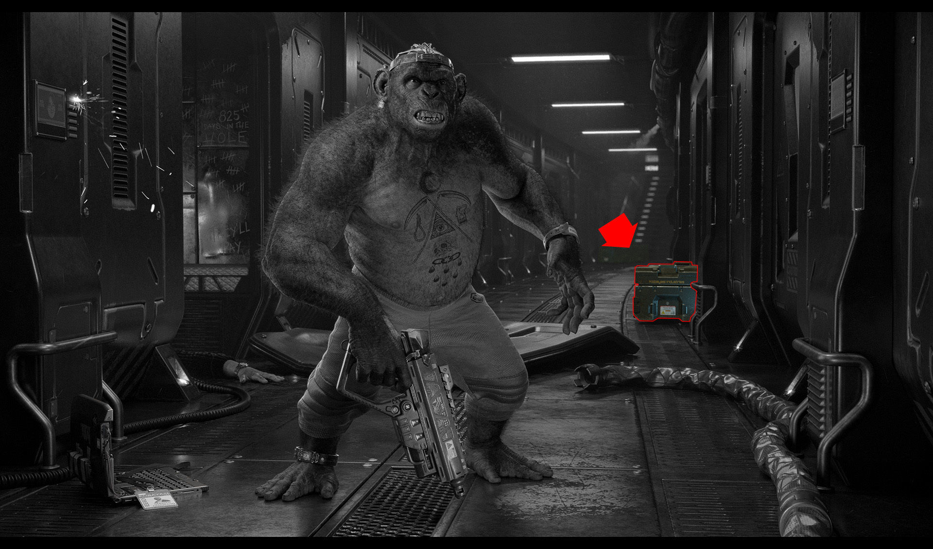 Crate ammo box in apocalypse 3D model_3