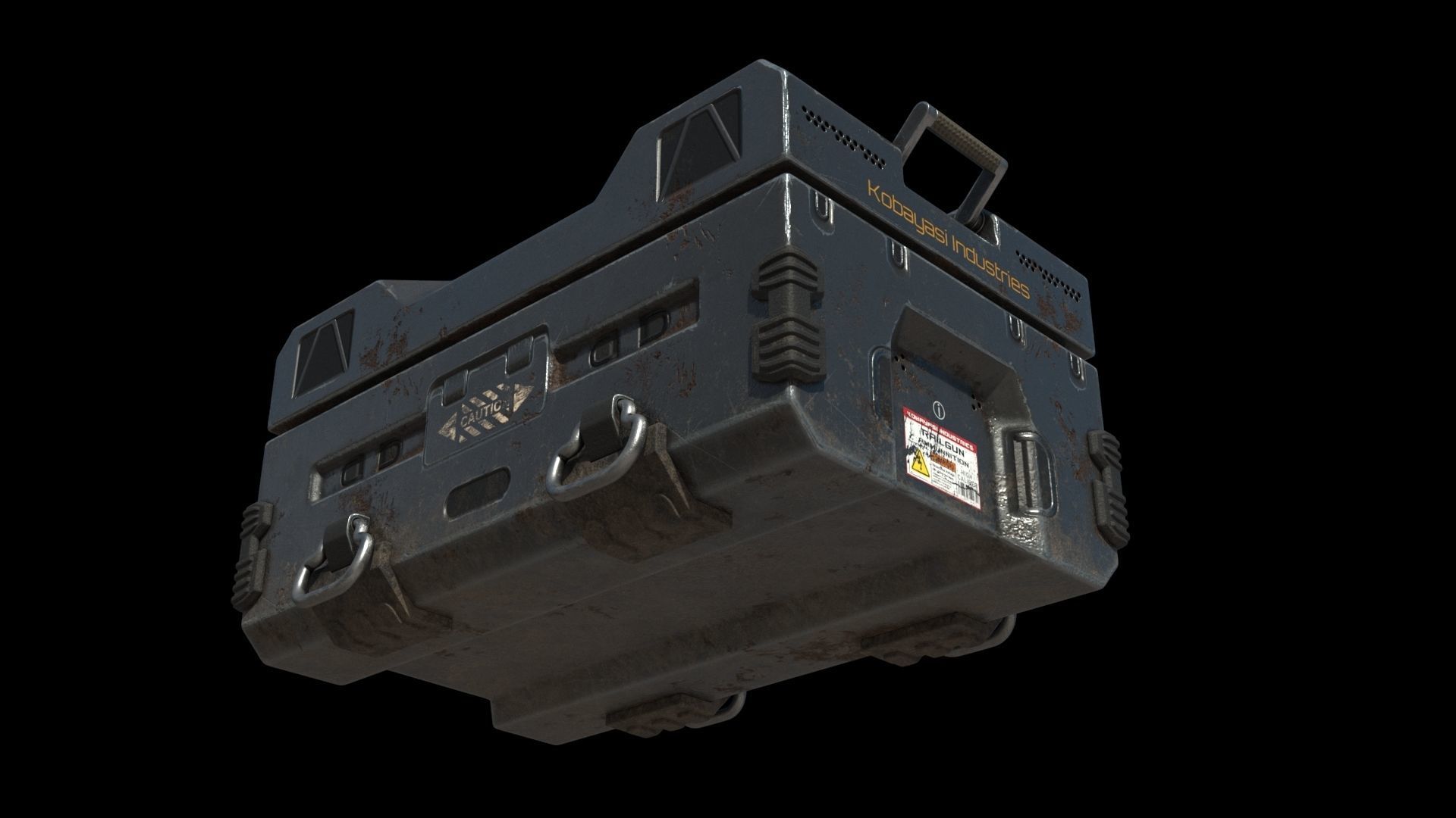 Crate ammo box in apocalypse 3D model_2