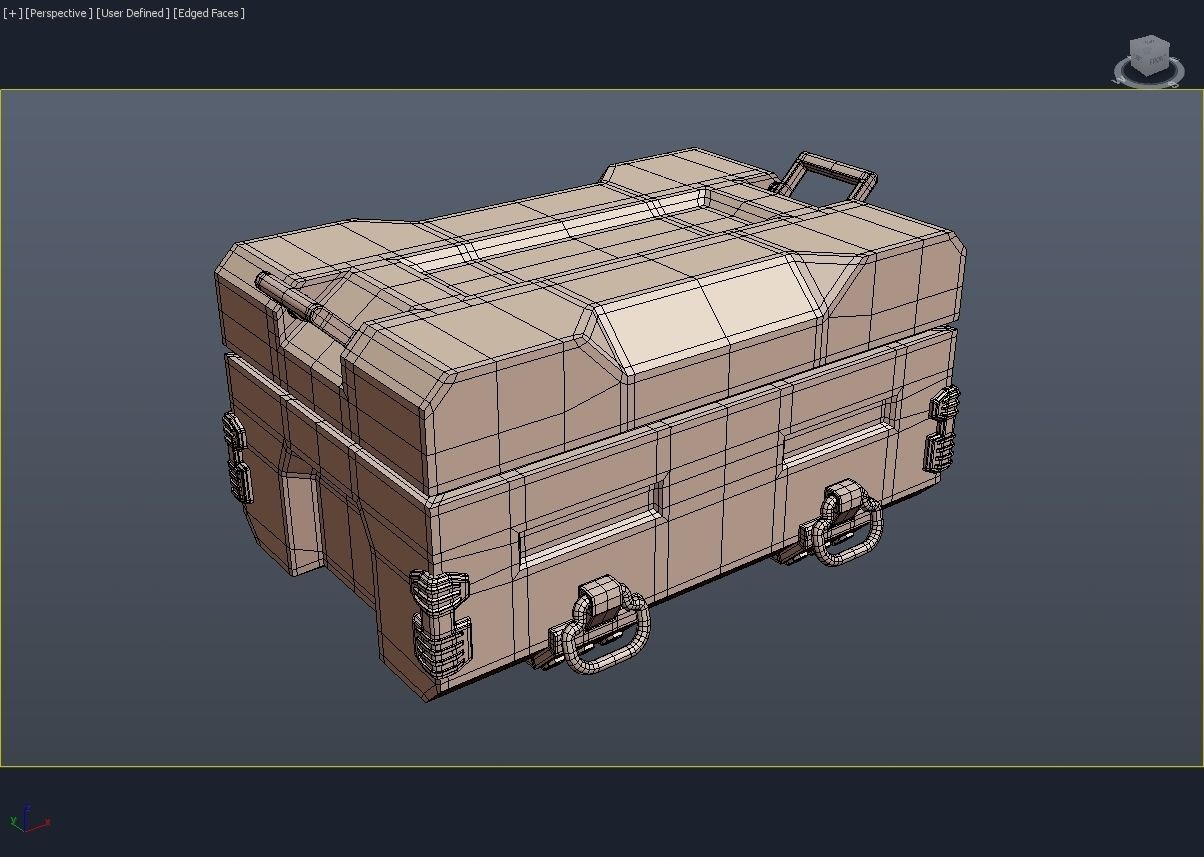 Crate ammo box in apocalypse 3D model_4