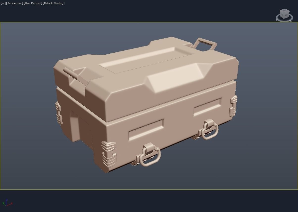 Crate ammo box in apocalypse 3D model_5
