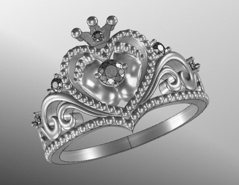 Ring dp 34 3D print model_14