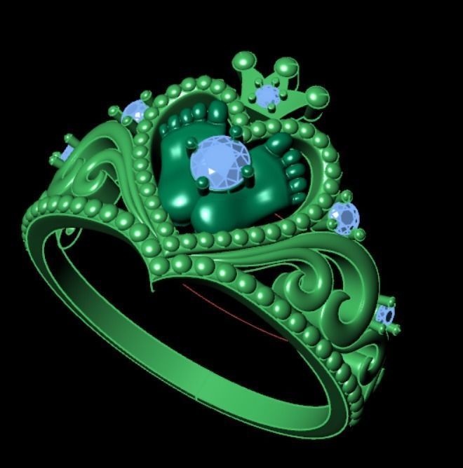 Ring dp 34 3D print model_11