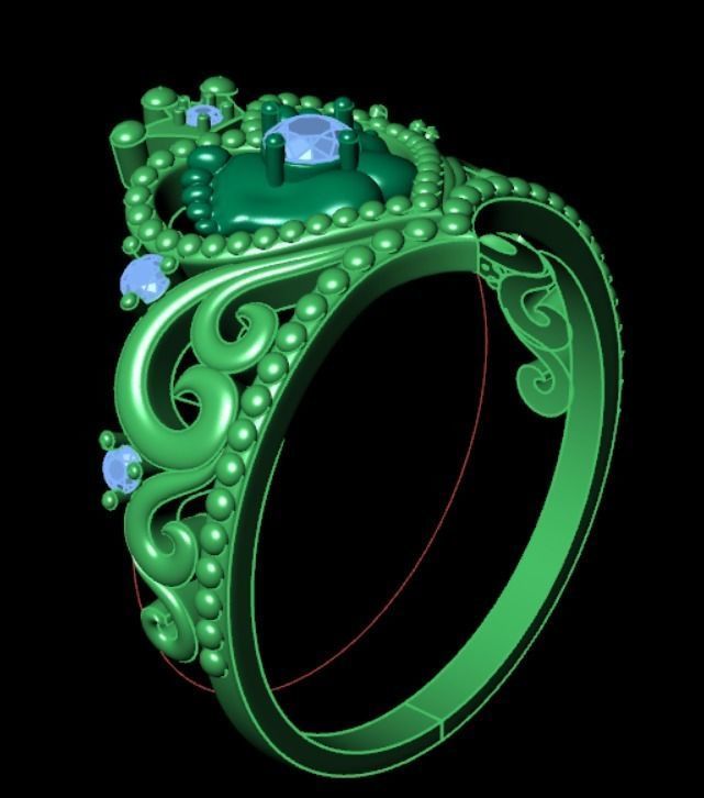 Ring dp 34 3D print model_8