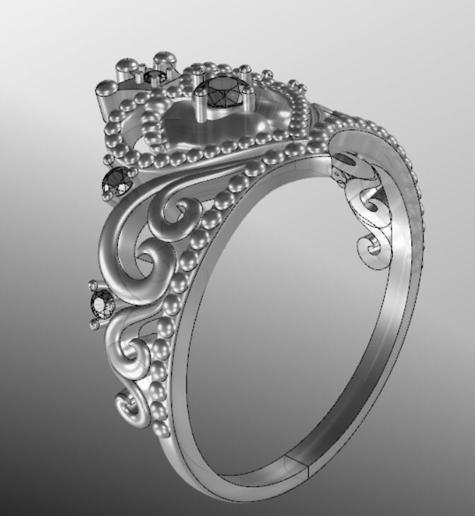 Ring dp 34 3D print model_15