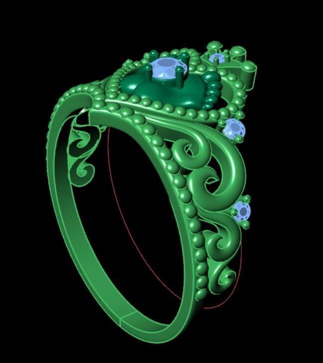 Ring dp 34 3D print model_9