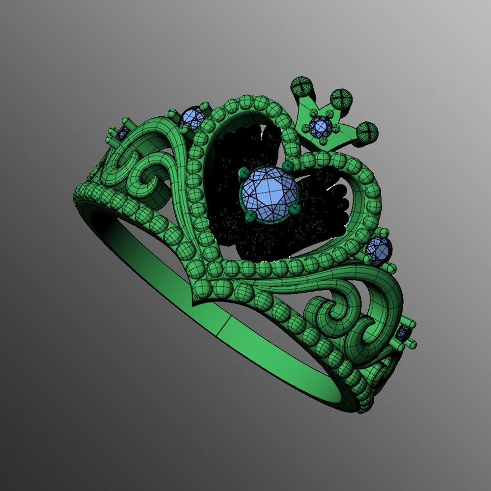 Ring dp 34 3D print model_2