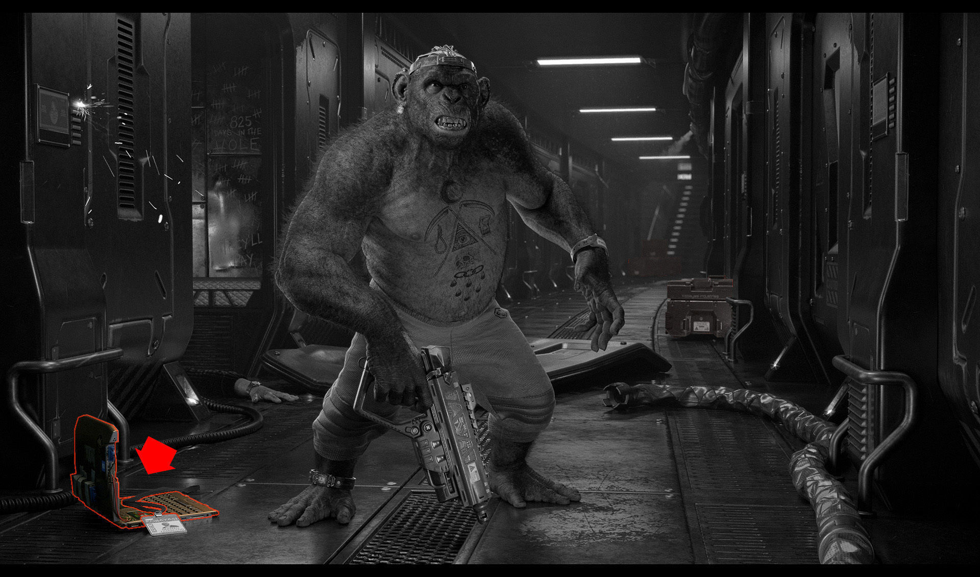 Laptop computer with keyboard 3D model_3