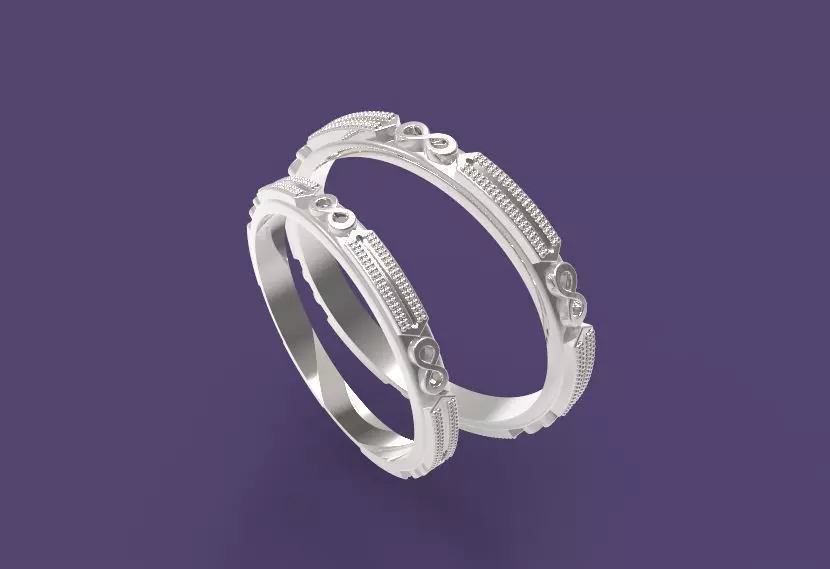 Wedding Bands 48 3D print model