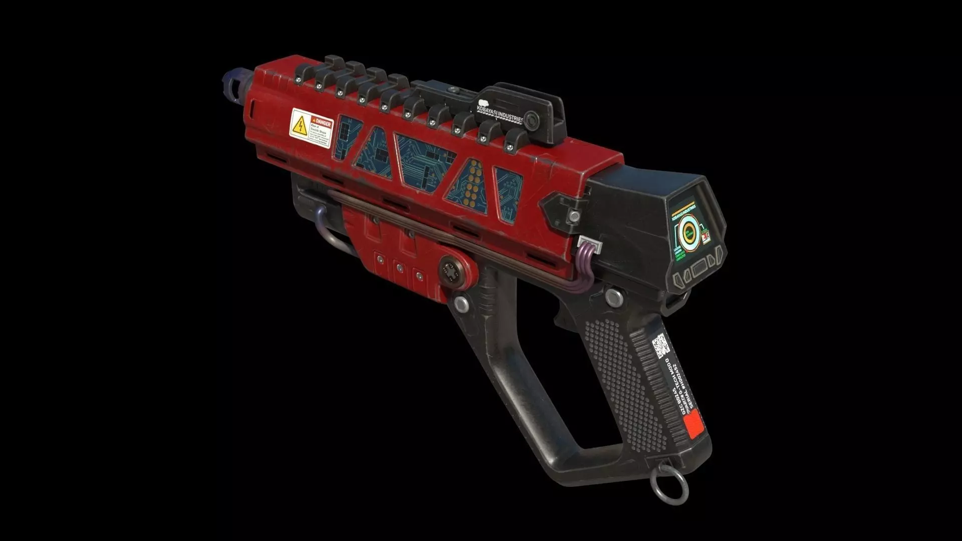 Scifi weapon 3D model_0