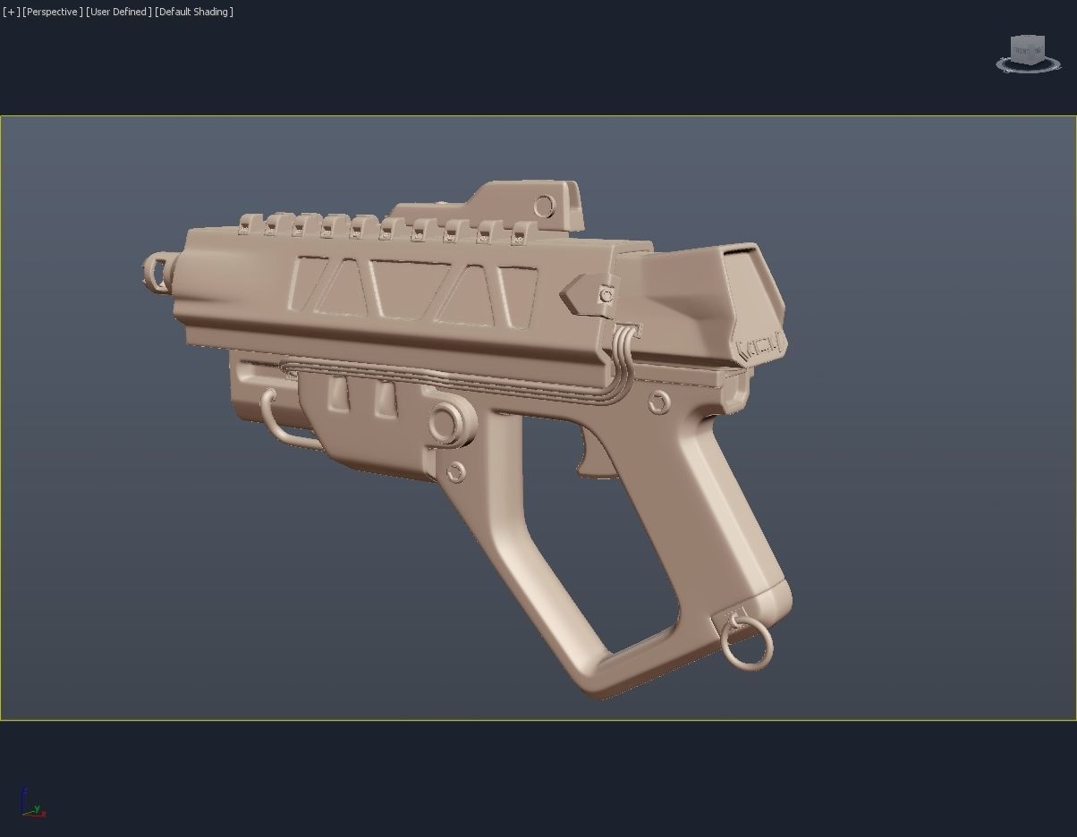 Scifi weapon 3D model_6