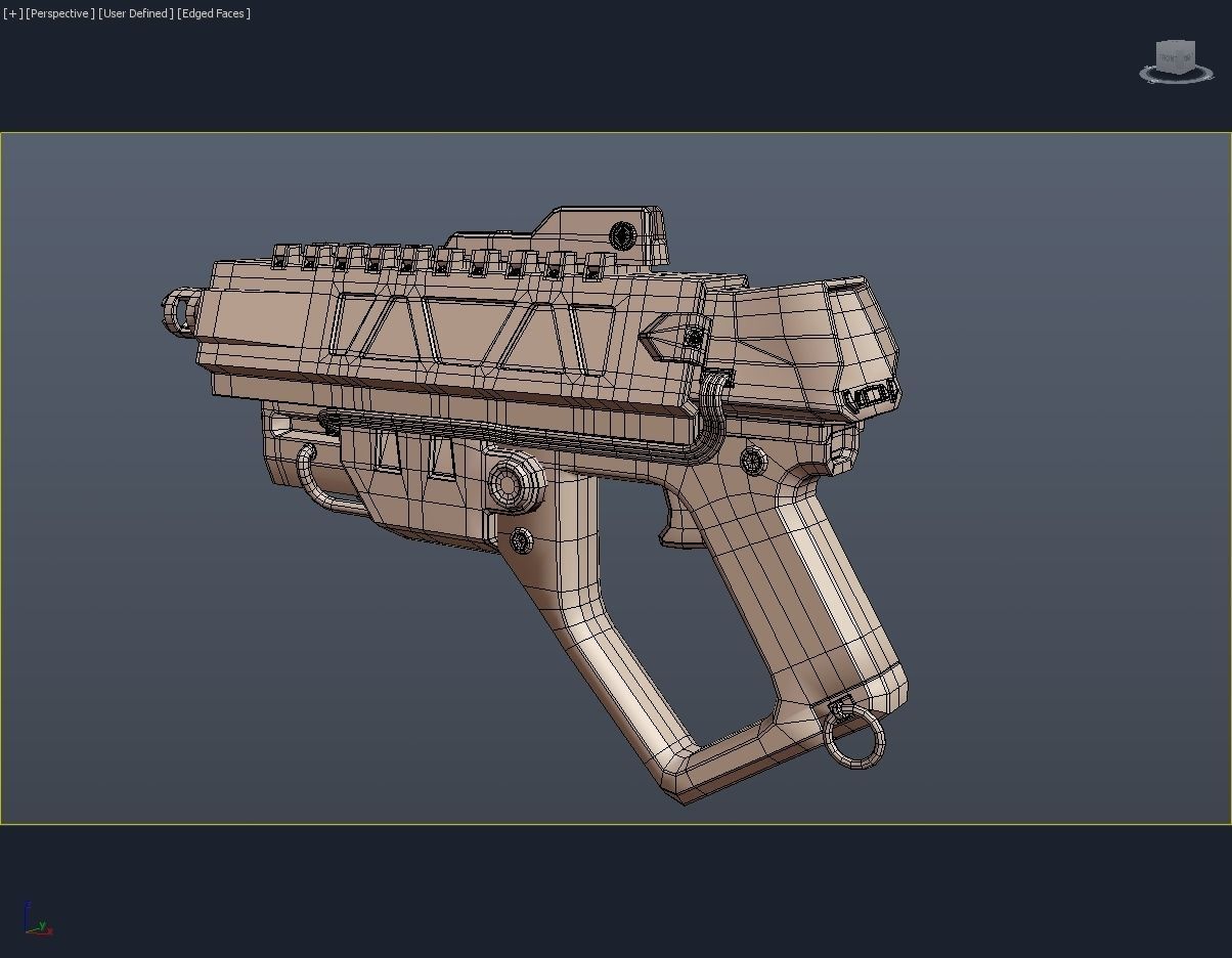 Scifi weapon 3D model_5