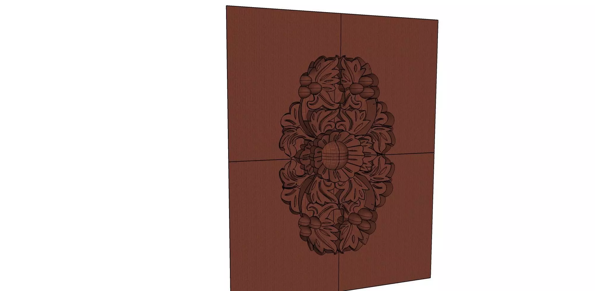Wood carved 1 Free 3D model
