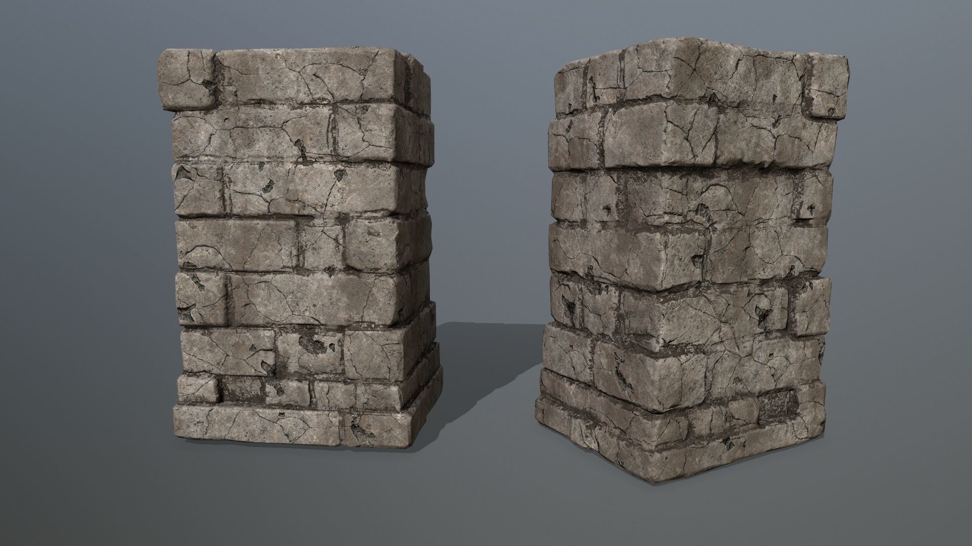old ruin set 1 Low-poly 3D model_26